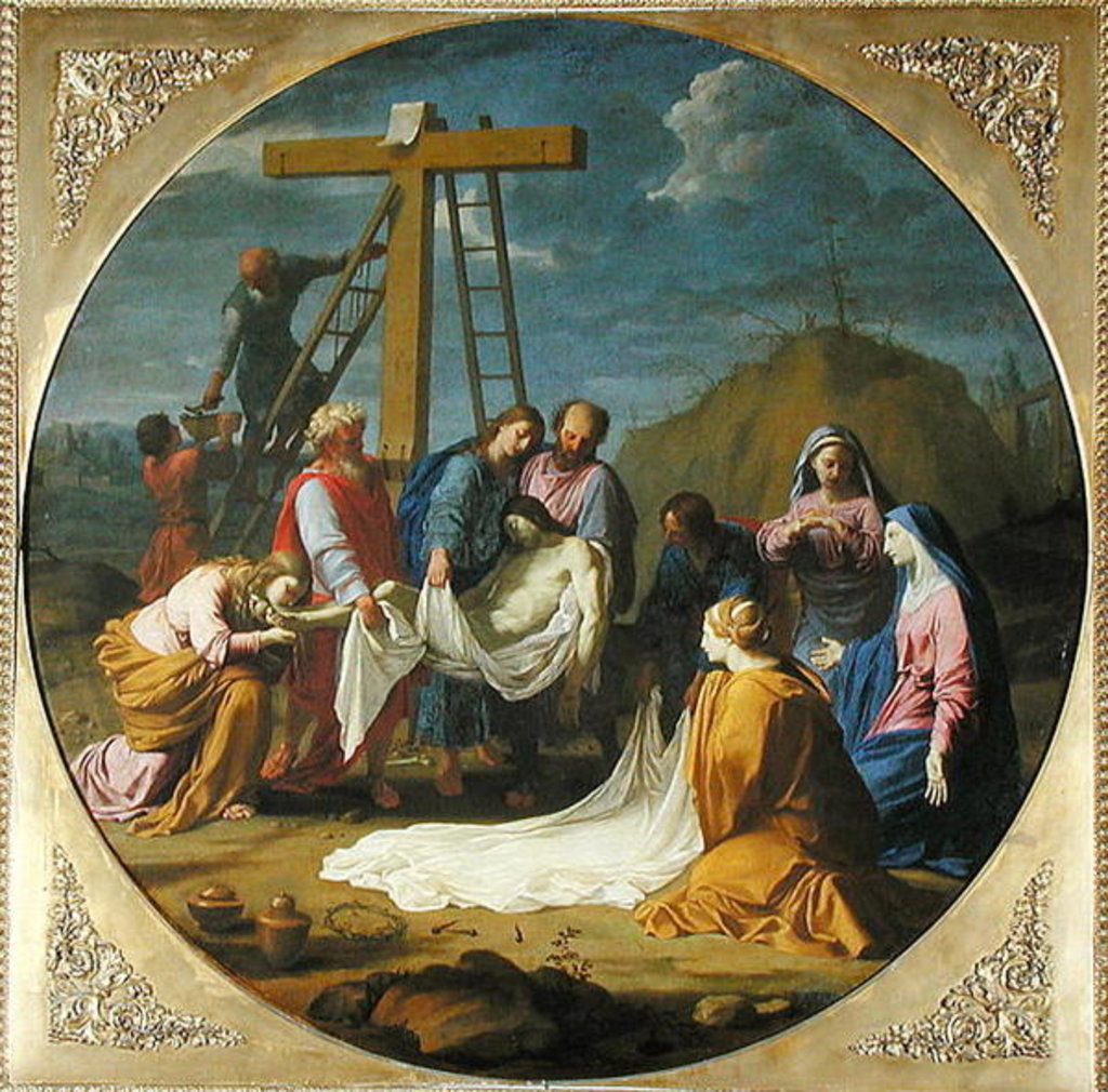 Detail of Descent from the Cross, c.1651 by Eustache Le Sueur