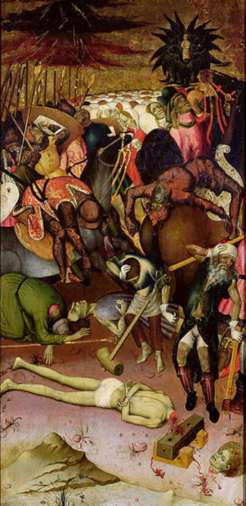 Detail of The Decapitation of St. George, panel from an altarpiece, c.1435 by Bernardo Martorell