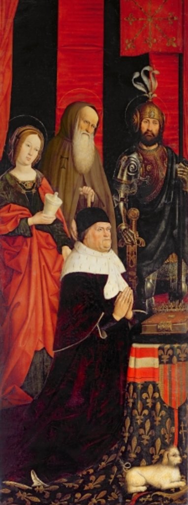 Detail of Triptych of Moses and the Burning Bush by Nicolas Froment