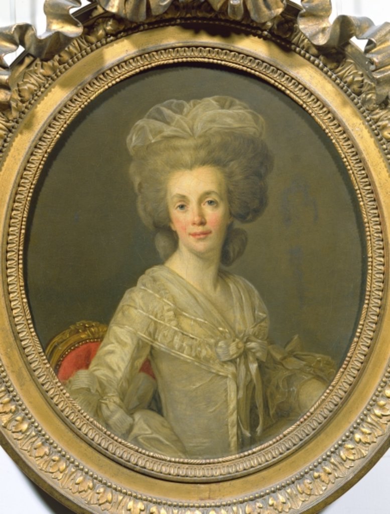 Detail of Suzanne Necker after 1781 by Joseph Siffred Duplessis