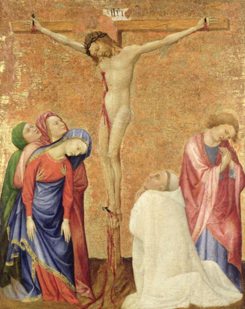 Detail of Calvary with a Carthusian Monk, 1389-95 by Jean de Beaumetz