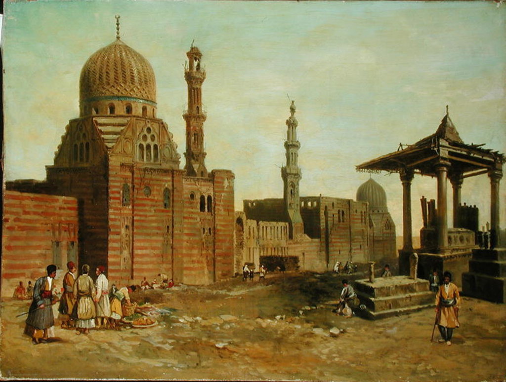 Detail of Mosques and Minarets by Adrien Dauzats
