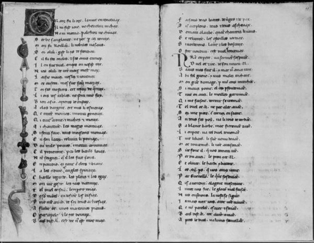 Detail of The Song of Roland by School French