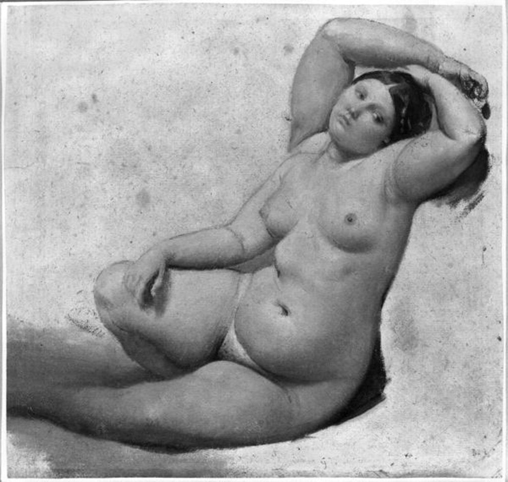 Detail of Study for the Turkish Bath by Jean Auguste Dominique Ingres