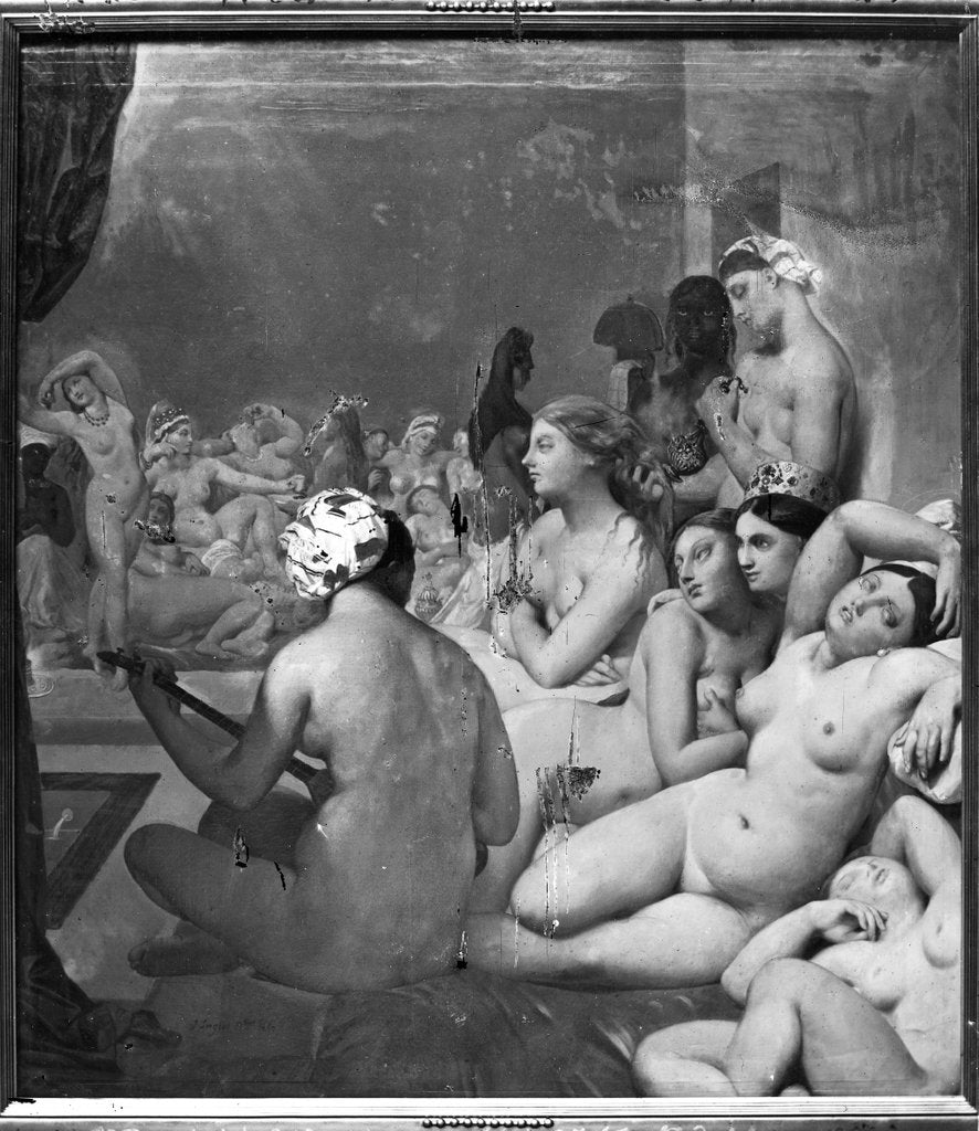 Detail of The Turkish Bath, 7th October 1859 by Jean Auguste Dominique Ingres