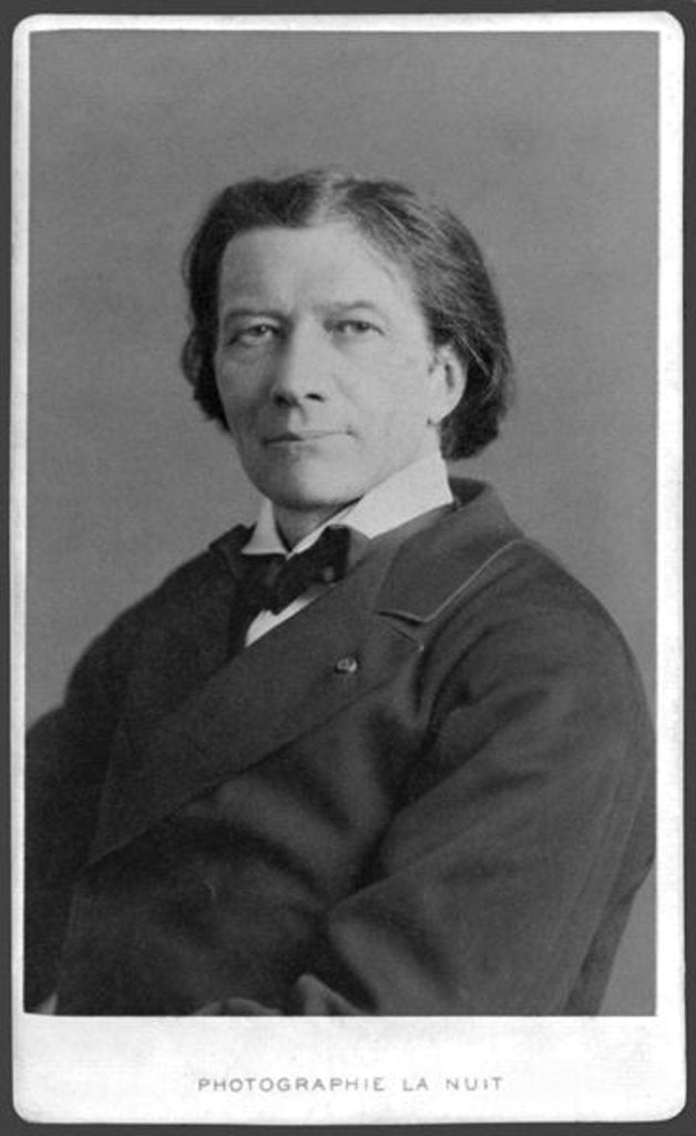 Detail of Portrait of Victorian Sardou by Alphonse Liebert