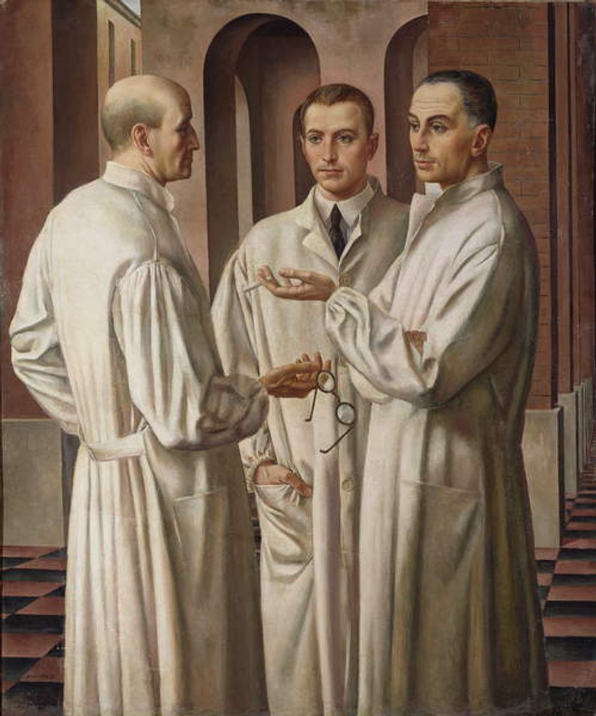 Detail of Three Surgeons, 1926 by Ubaldo Oppi