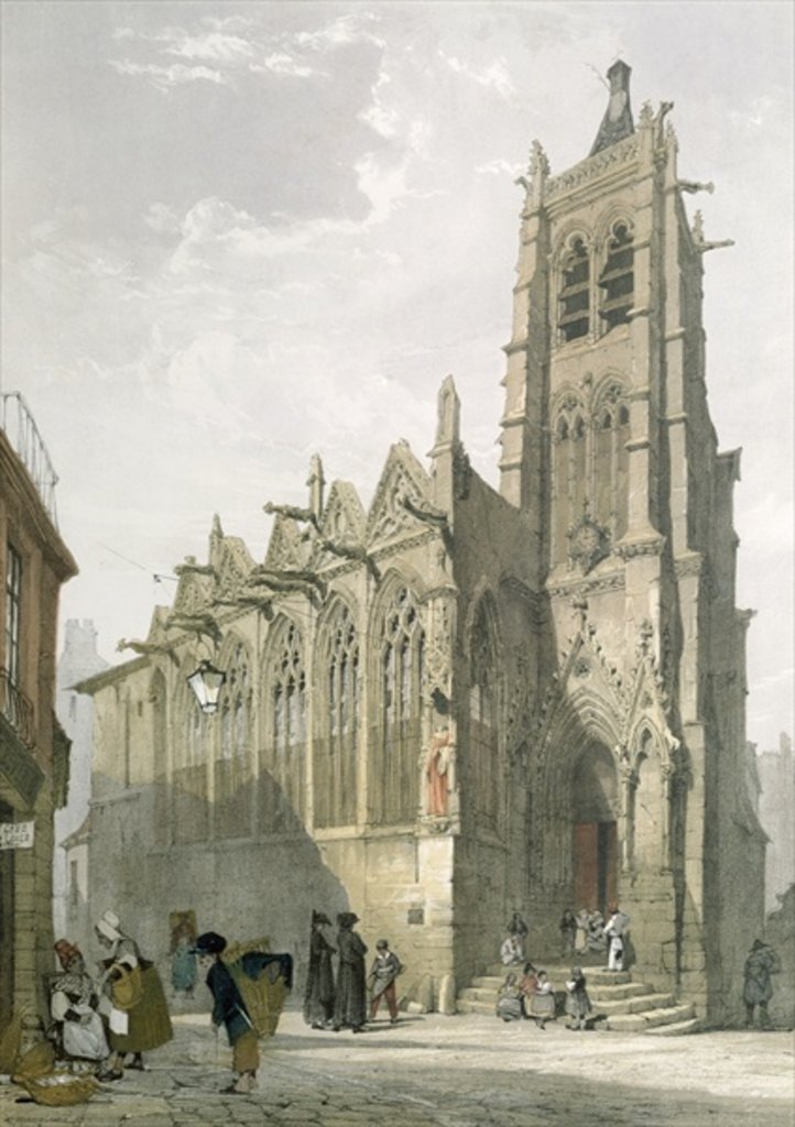 Detail of Exterior of the Church of St. Severin, Paris by Thomas Shotter Boys