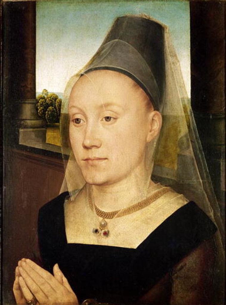 Detail of Barbara de Vlaenderberch, c.1472-75 by Hans Memling