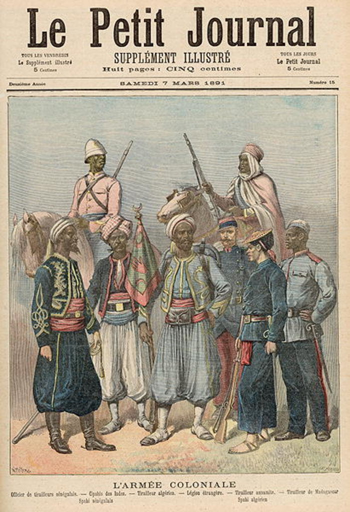 Detail of The Colonial Army by Fortune Louis & Meyer Henri Meaulle
