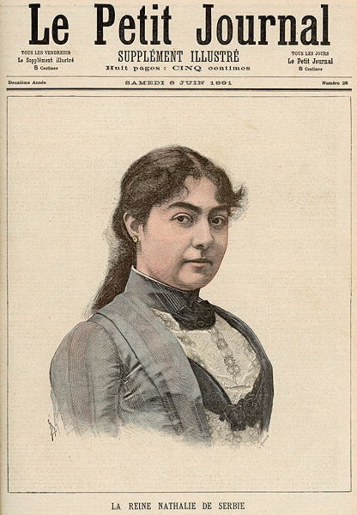 Detail of Queen Natalija of Serbia by Fortune Louis & Meyer Henri Meaulle