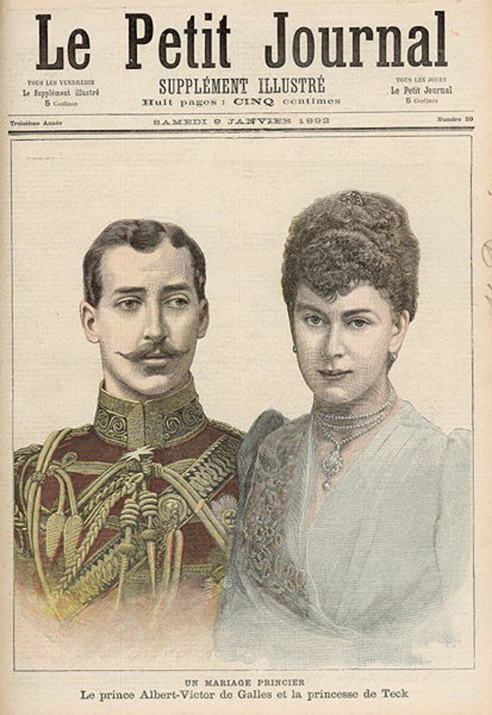 Detail of The Engagement of Albert Victor Duke of Clarence, eldest son of Edward, Prince of Wales to Victoria Mary of Teck by French School