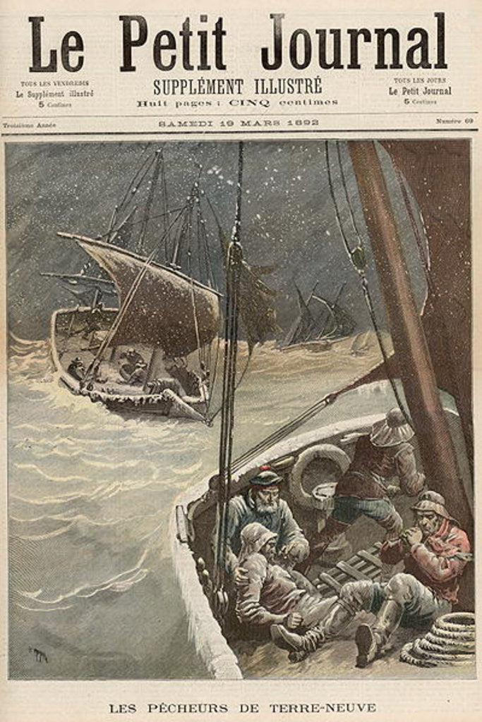 Detail of Newfoundland Fishermen by Henri Meyer