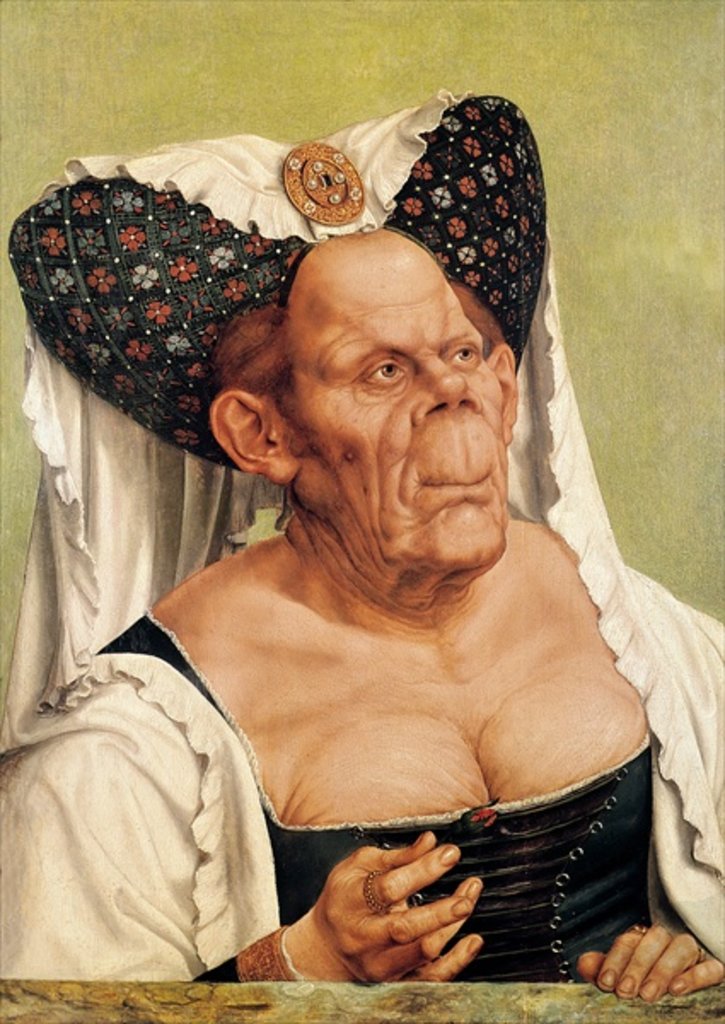 Detail of A Grotesque Old Woman, possibly Princess Margaret of Tyrol, c.1525-30 by Quentin Massys or Matsys