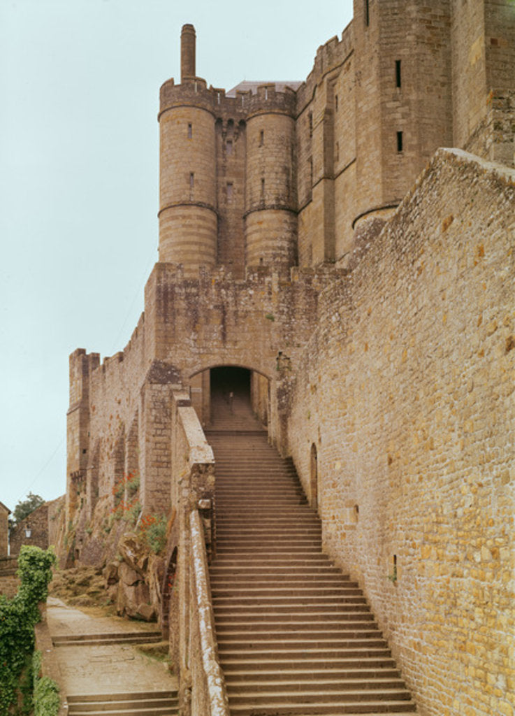 Detail of Entrance to the abbey by French School