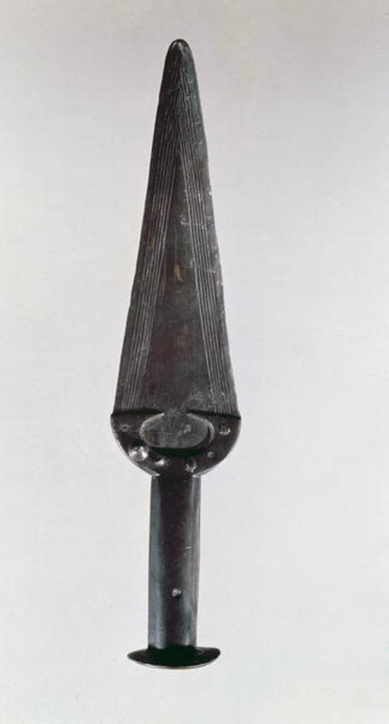 Detail of Rhodanian dagger, From Mirabel, 1800-1500 BC by Age Bronze