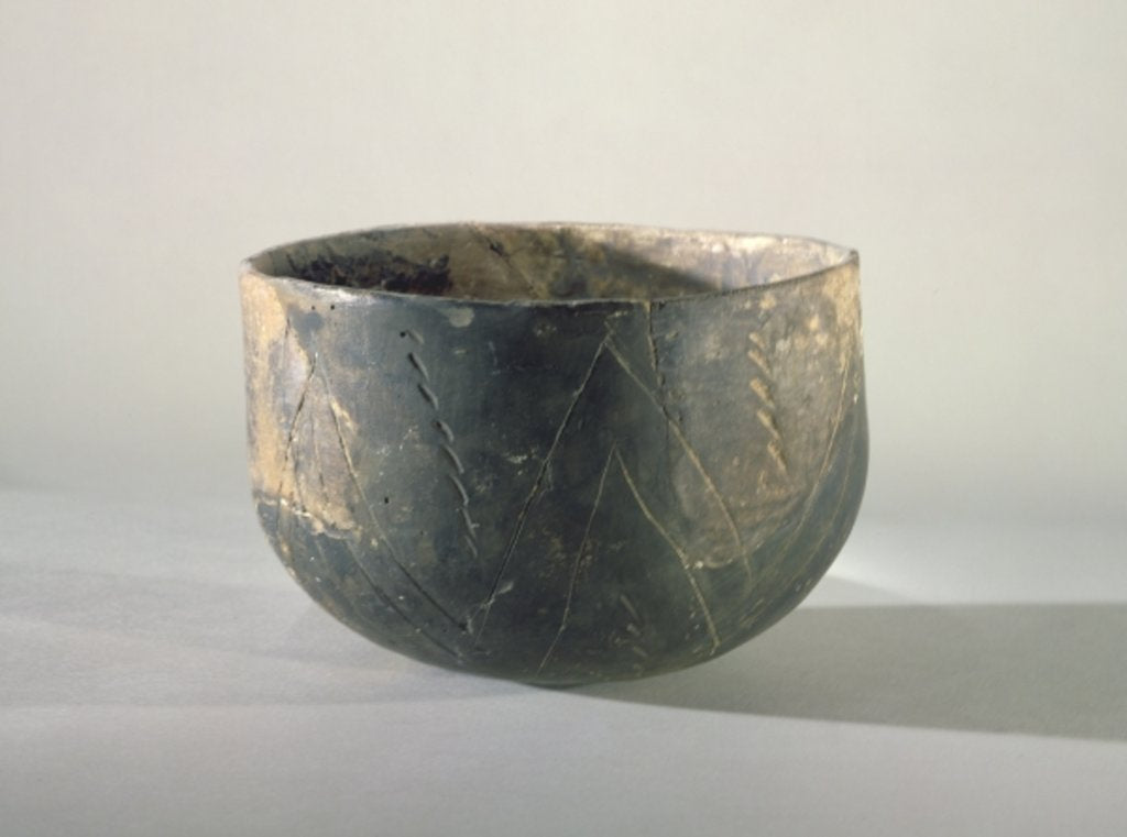 Detail of Vessel with a ribbon-style decoration, Danubian Neolithic by Prehistoric Prehistoric