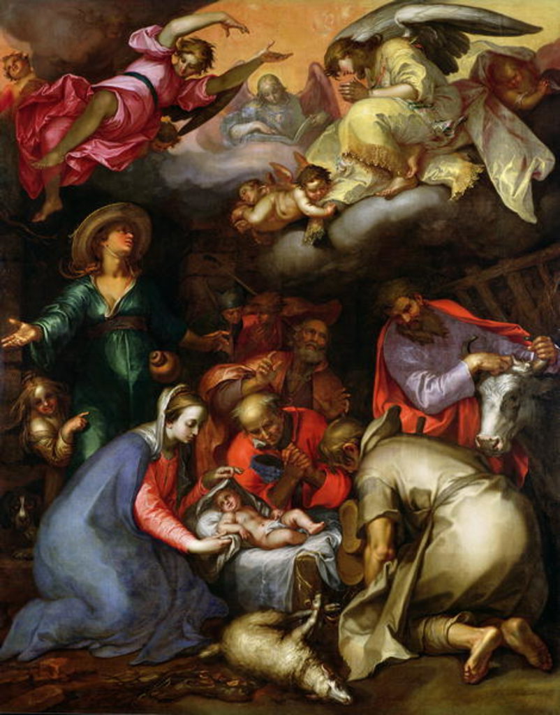 Detail of Adoration of the Shepherds, 1612 by Abraham Bloemaert