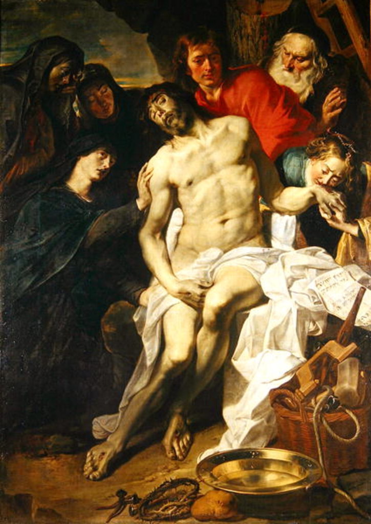 Detail of The Deposition, after 1631 by Pieter van Mol