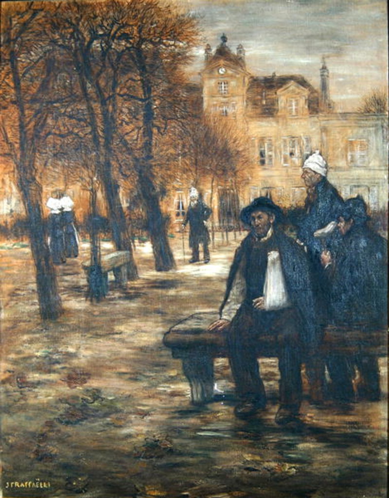 Detail of The Old Convalescents, c.1892 by Jean Francois Raffaelli