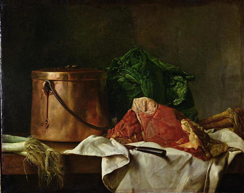Detail of Preparations for a Stew by Michel-Honore Bounieu