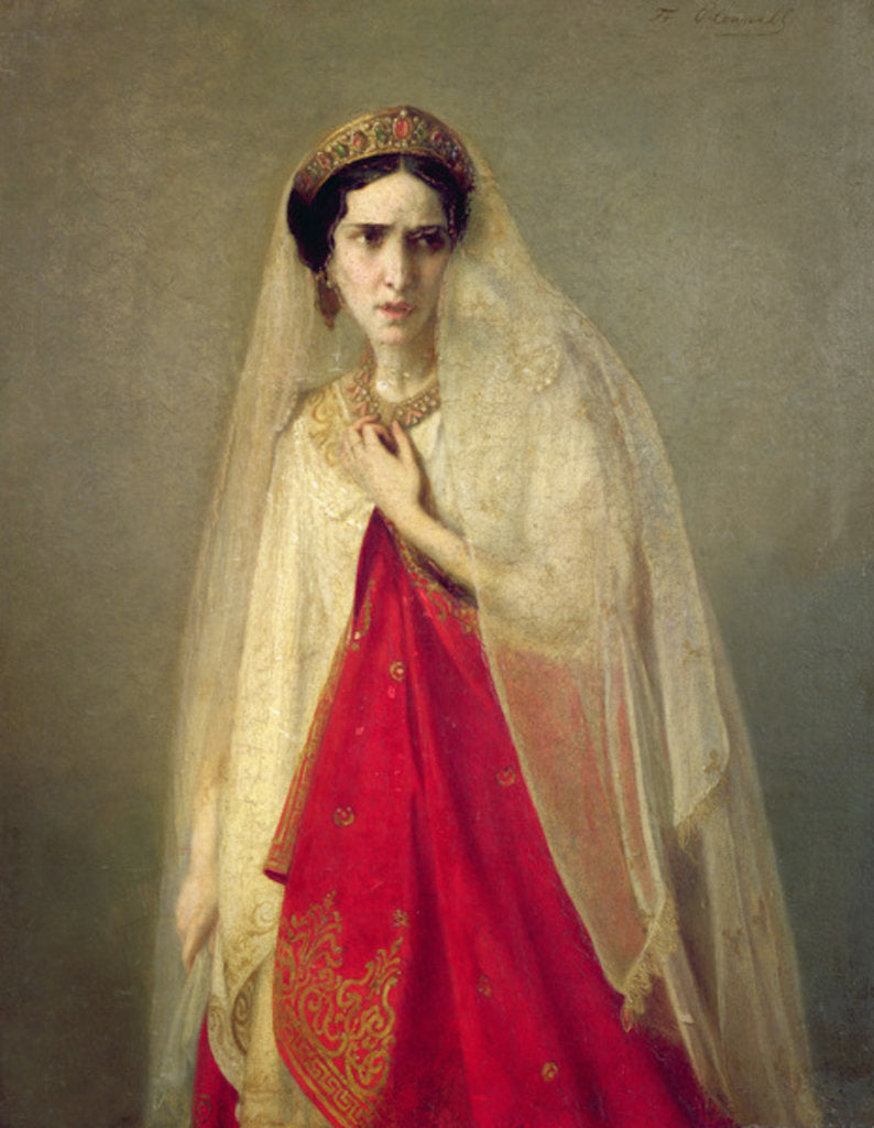 Detail of Portrait of Rachel, 19th century by Friederike Emile August O'Connell