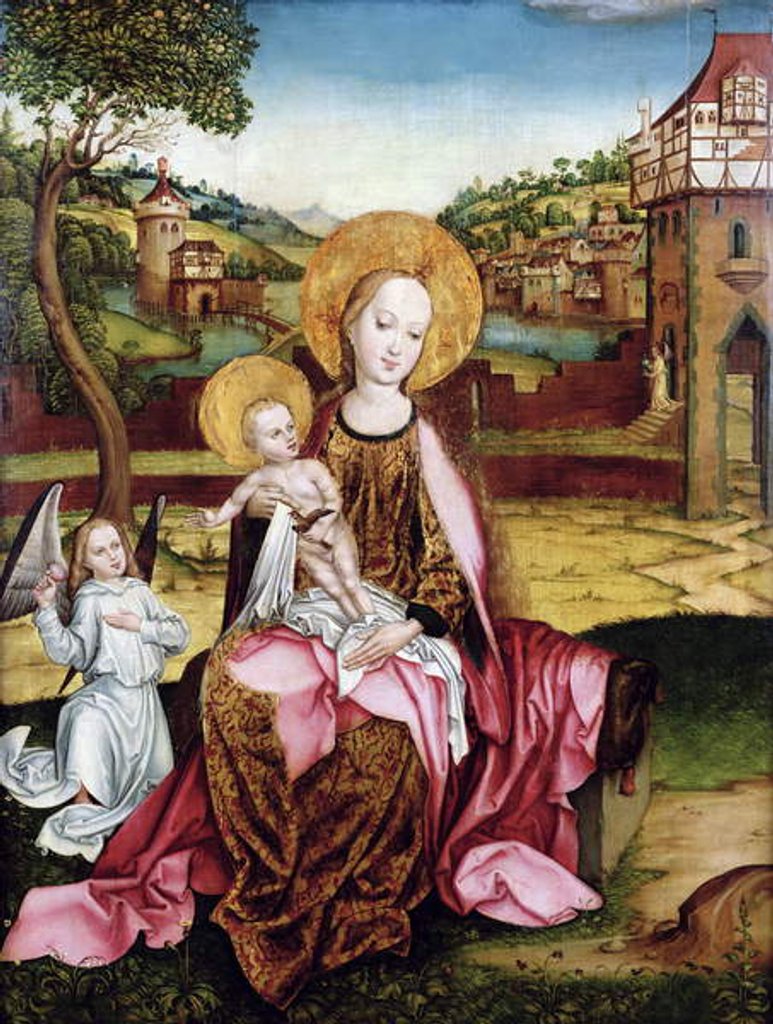 Detail of Virgin and Child by German School
