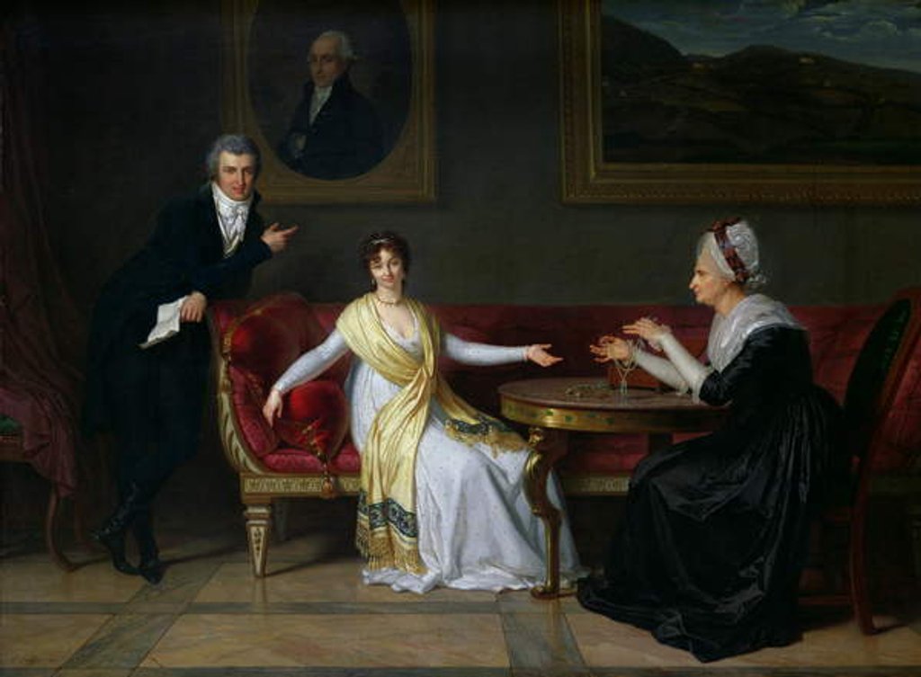 Detail of The Salucci family, 1800 by Louis Gauffier