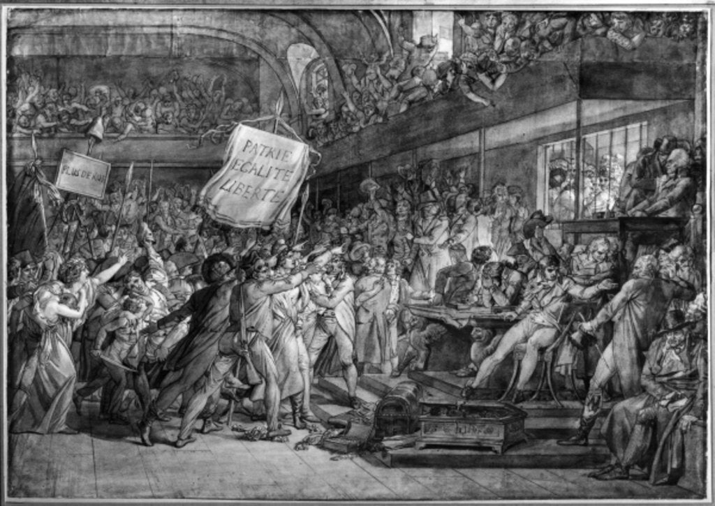 Detail of The People of Paris storm the Tuileries on 10 August, 1792 by Francois Pascal Simon Baron Gerard