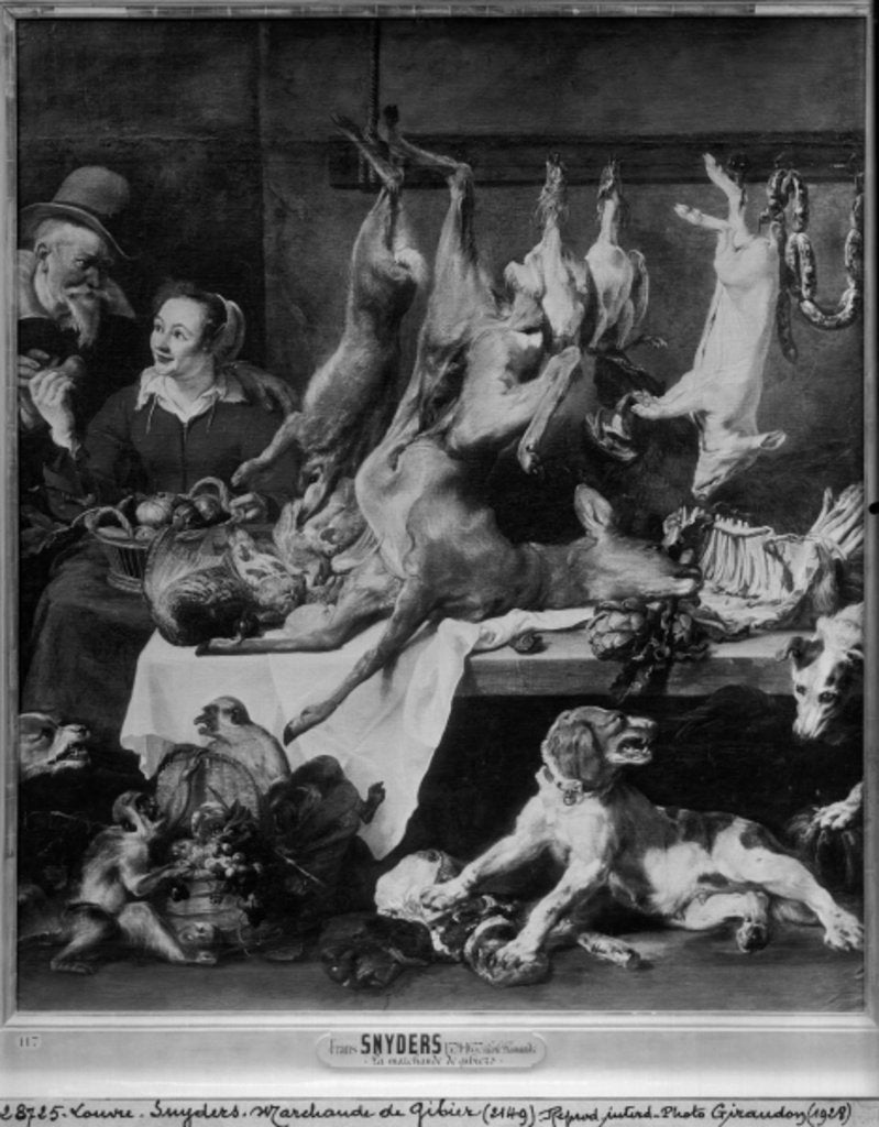 Detail of The Game Seller by Frans Snyders or Snijders