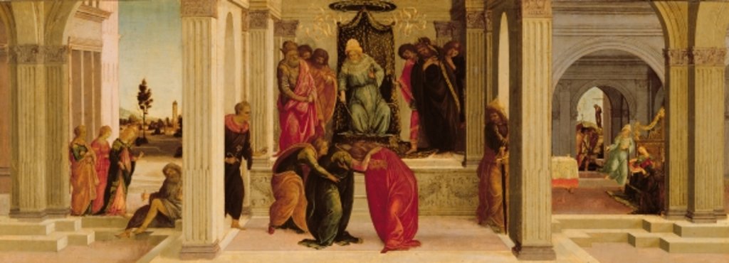 Detail of Scenes from the Story of Esther by Filippino Lippi