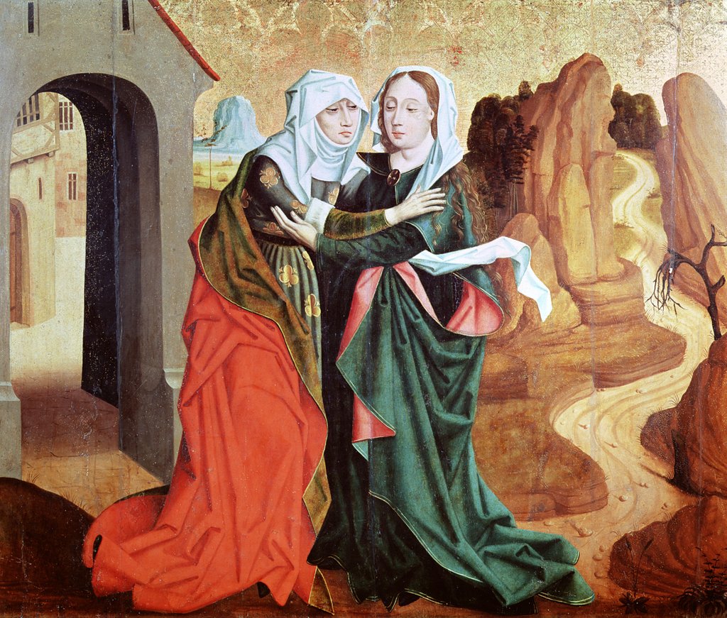 Detail of The Visitation, c.1460 by German School
