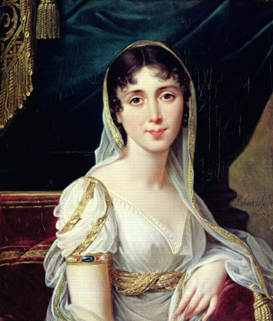 Detail of Desiree Clary Queen of Sweden, 1807 by Robert Lefevre