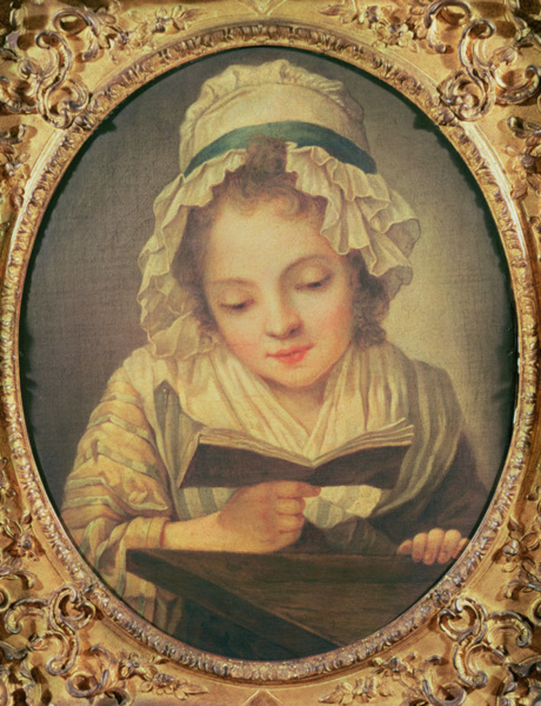 Detail of The Reader by Jean Baptiste Greuze