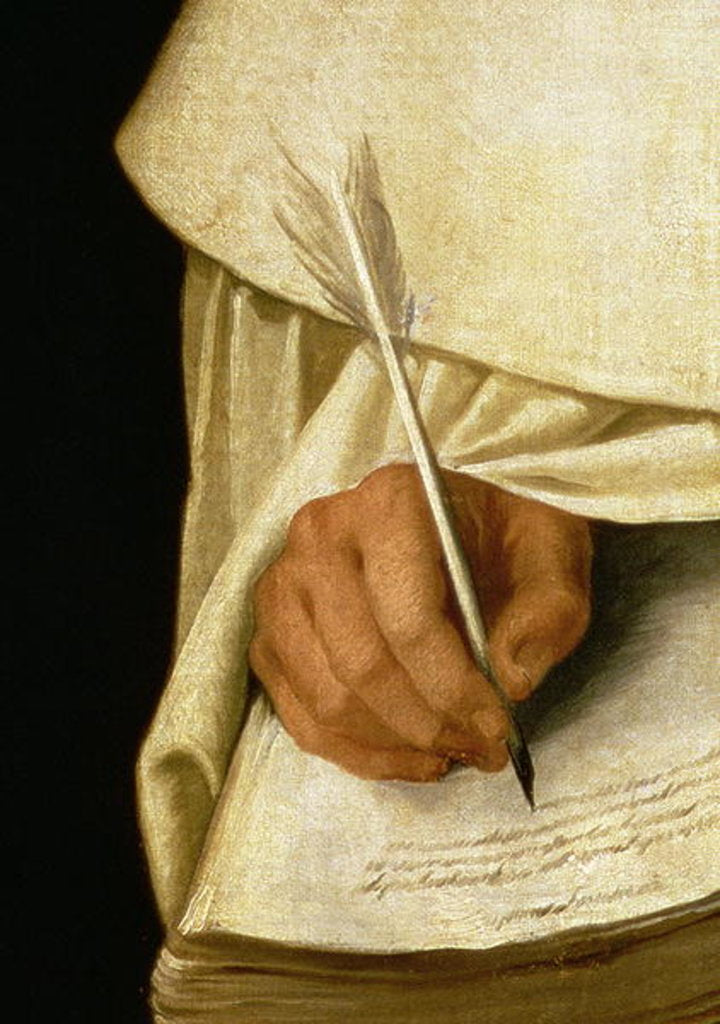 Detail of Brother Pedro Machado by Francisco de Zurbaran