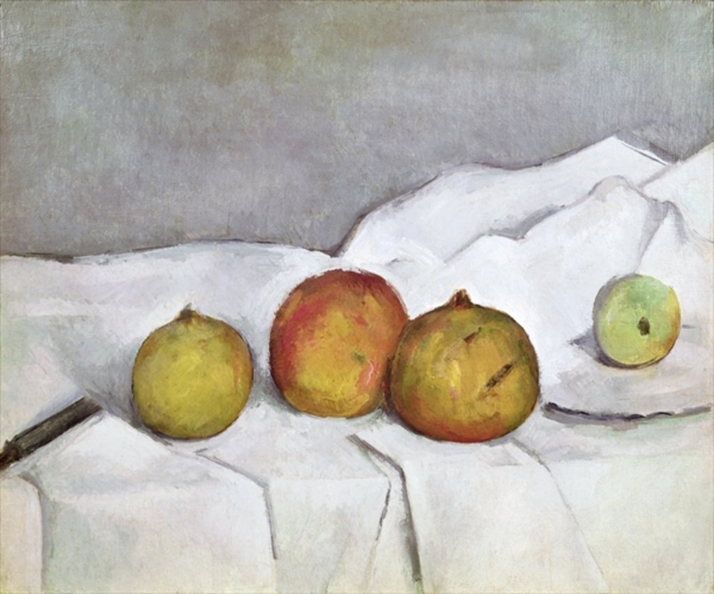 Detail of Fruit on a Cloth, c.1890 by Paul Cezanne
