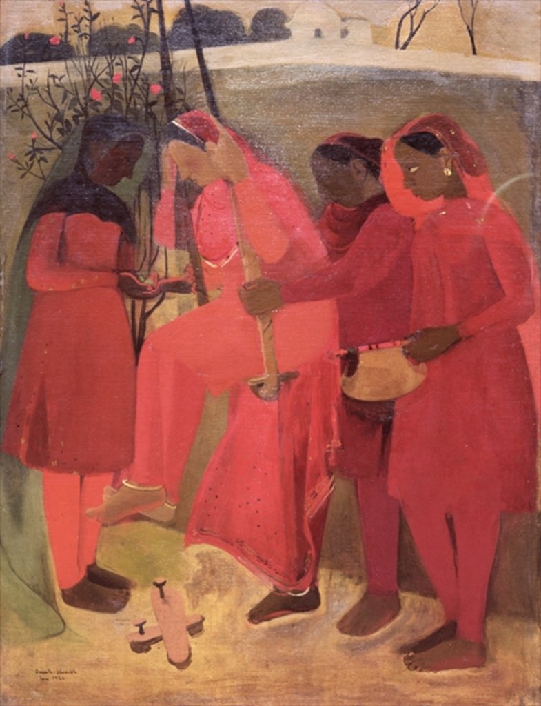 Detail of The Swing, 1940 by Amrita Sher-Gill