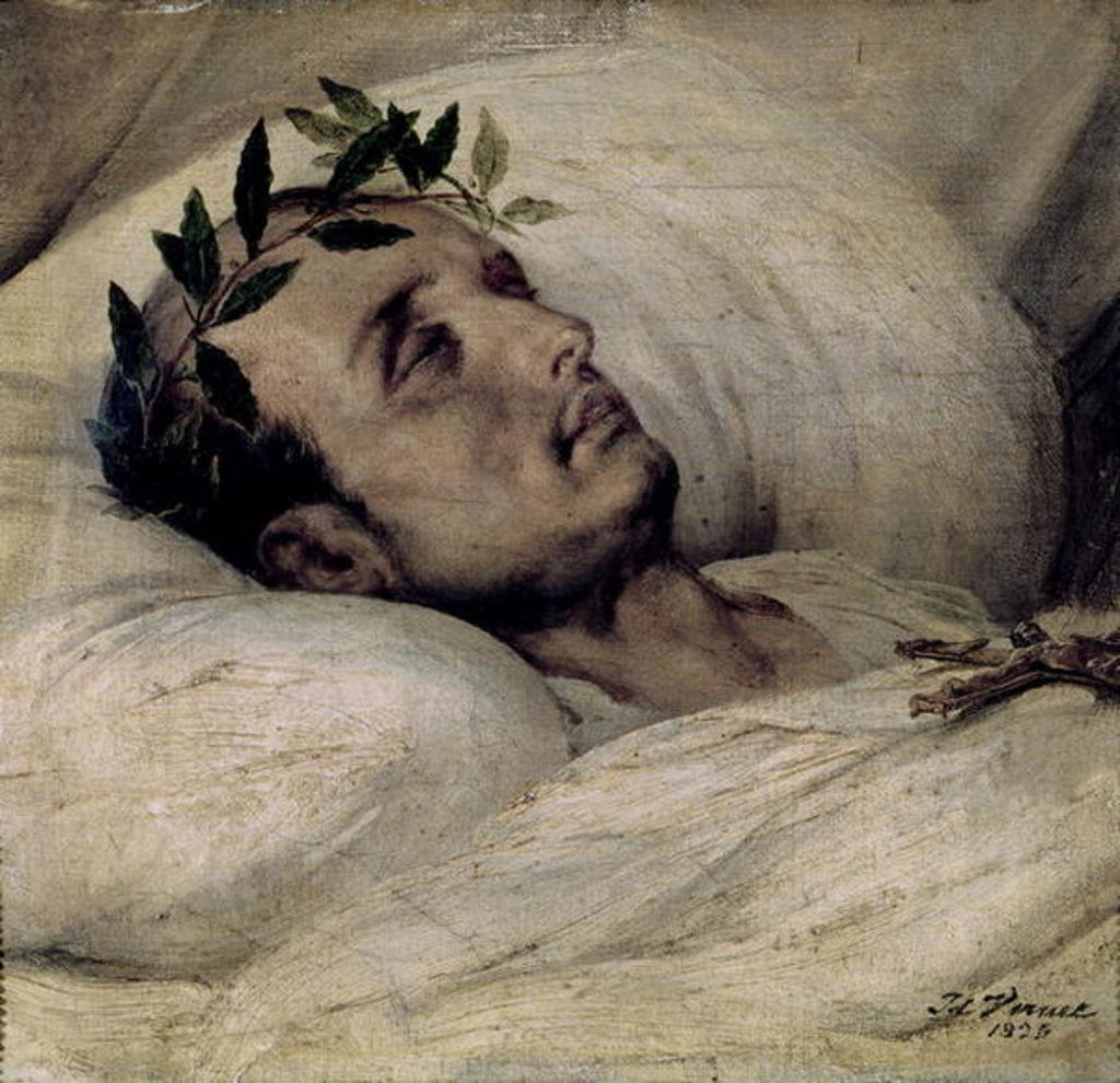 Detail of Napoleon I on his Deathbed, 1825 by Emile Jean Horace Vernet