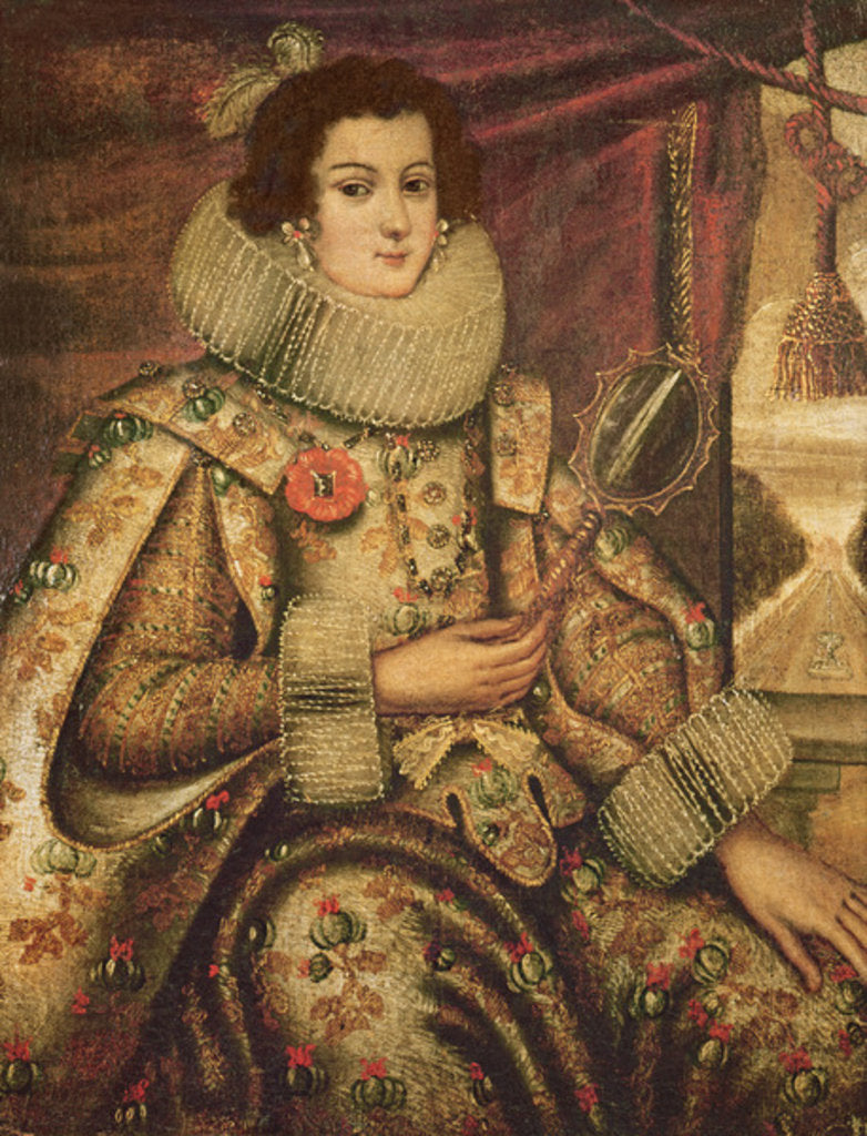 Detail of Margaret of Austria Duchess of Parma by Flemish School