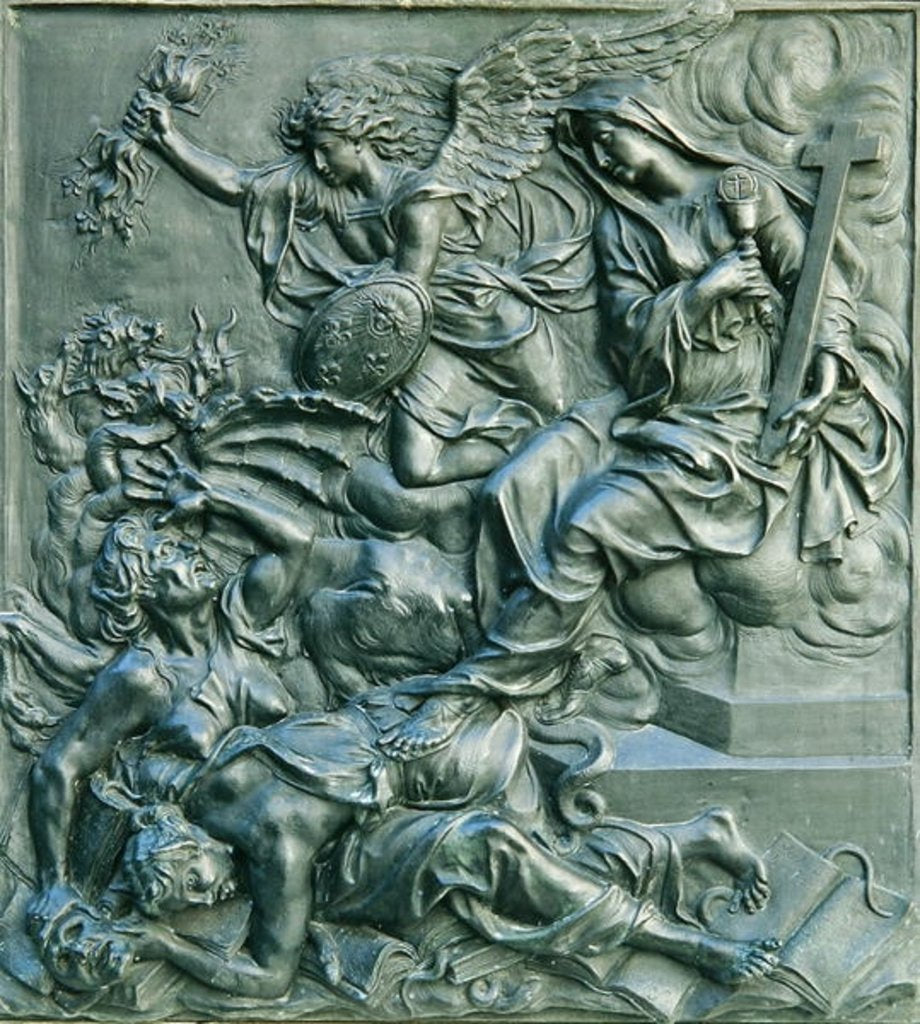 Detail of The Angel of France Expelling the Heretics by Antoine Coysevox