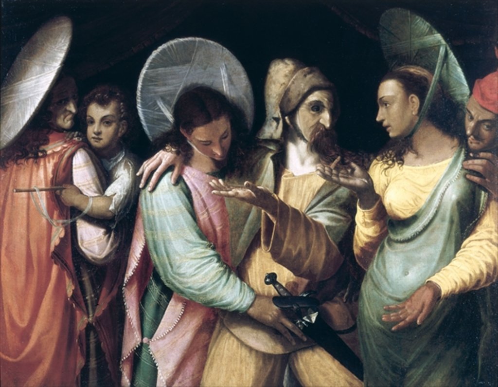 Detail of Scene from the Commedia dell'Arte, c.1765 by French School