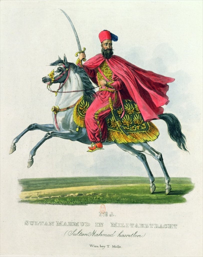 Detail of Sultan Mahmud II 1829 by Eduard Gurk