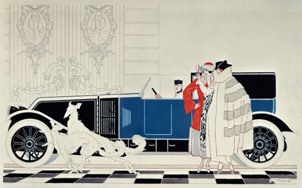 Detail of The New 6 Cylinder Renault, c.1920 by Rene Vincent