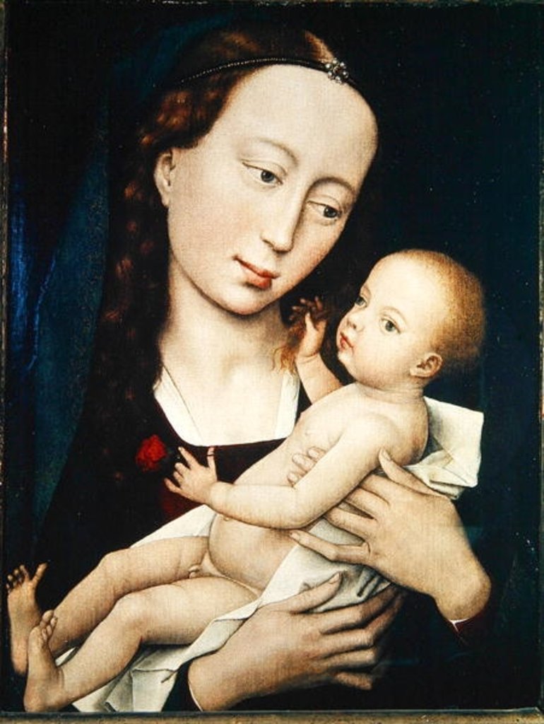 Detail of The Virgin and Child, 1455 by Rogier van der Weyden