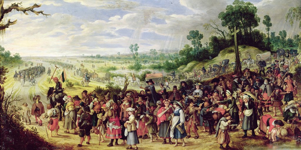 Detail of War Scene by Sebastian Vrancx