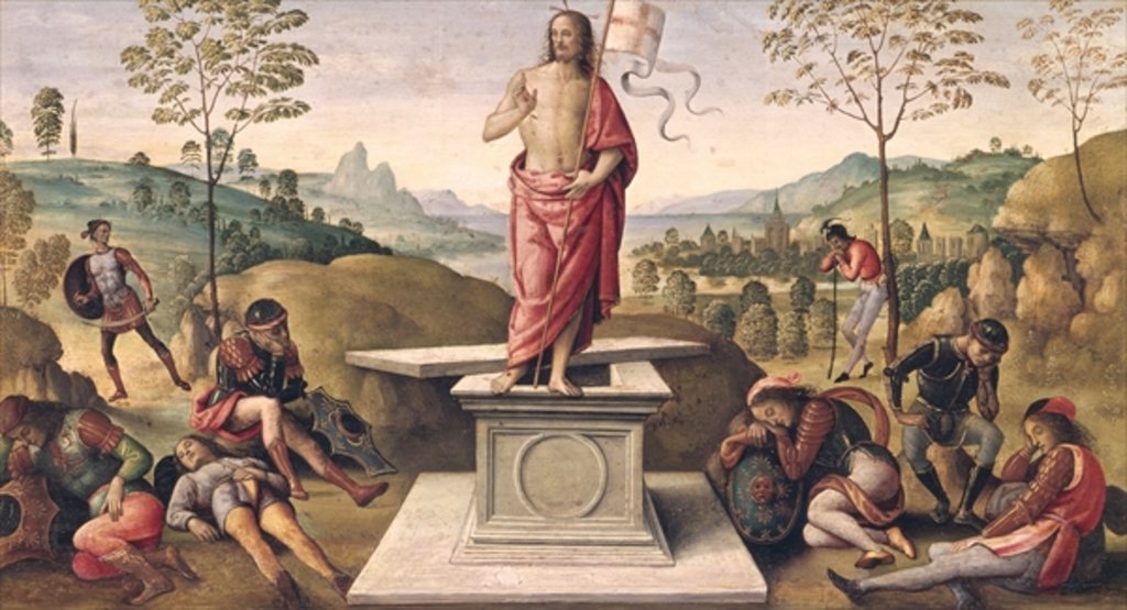 Detail of The Resurrection of Christ by Pietro Perugino
