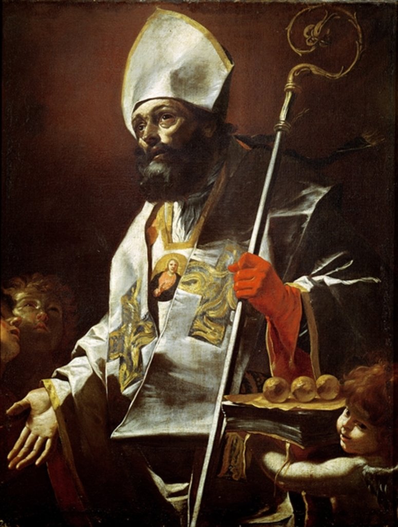 Detail of St. Nicholas of Bari, 17th century by Mattia Preti