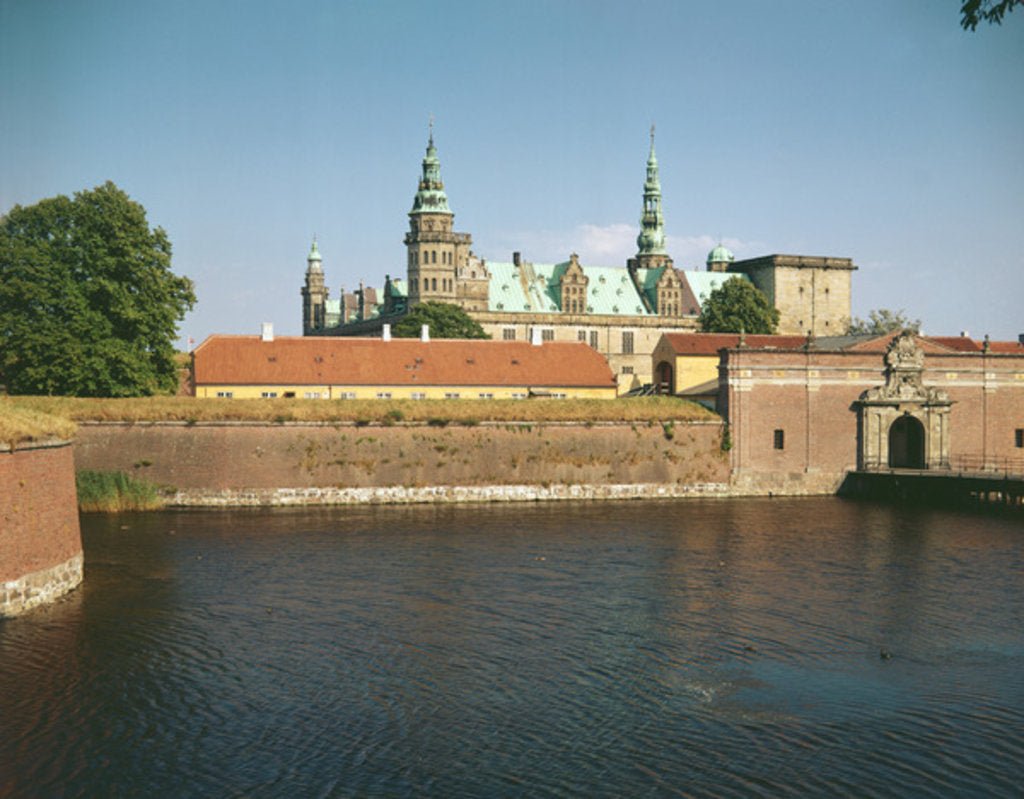 Detail of View of Kronborg Castle, Helsingør, Denmark by Anonymous