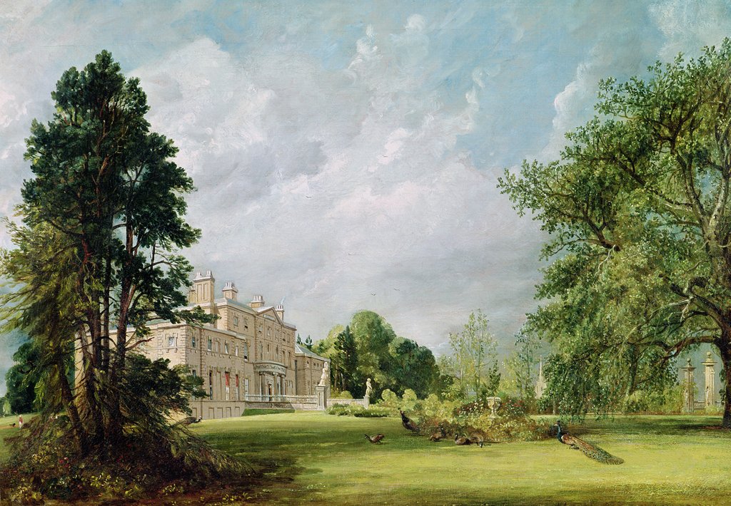 Detail of Malvern Hall, Warwickshire, 1821 by John Constable