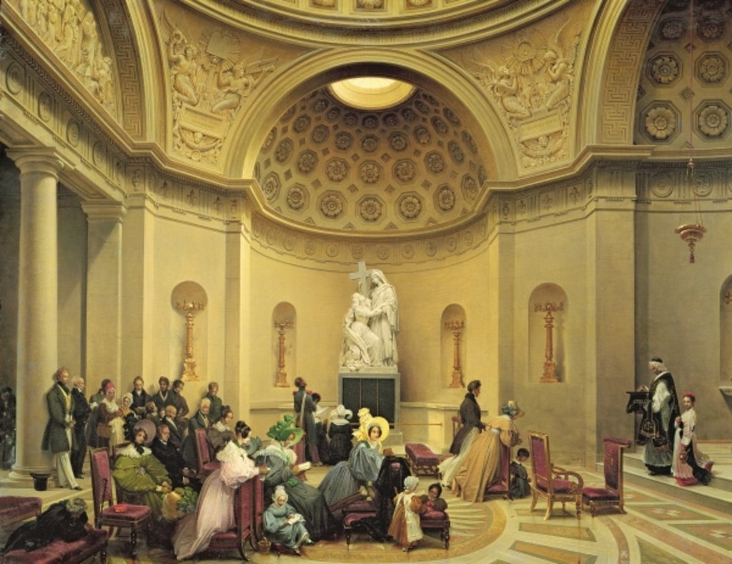 Detail of Mass in the Expiatory Chapel, 1830-48 by Lancelot Theodore Turpin de Crisse